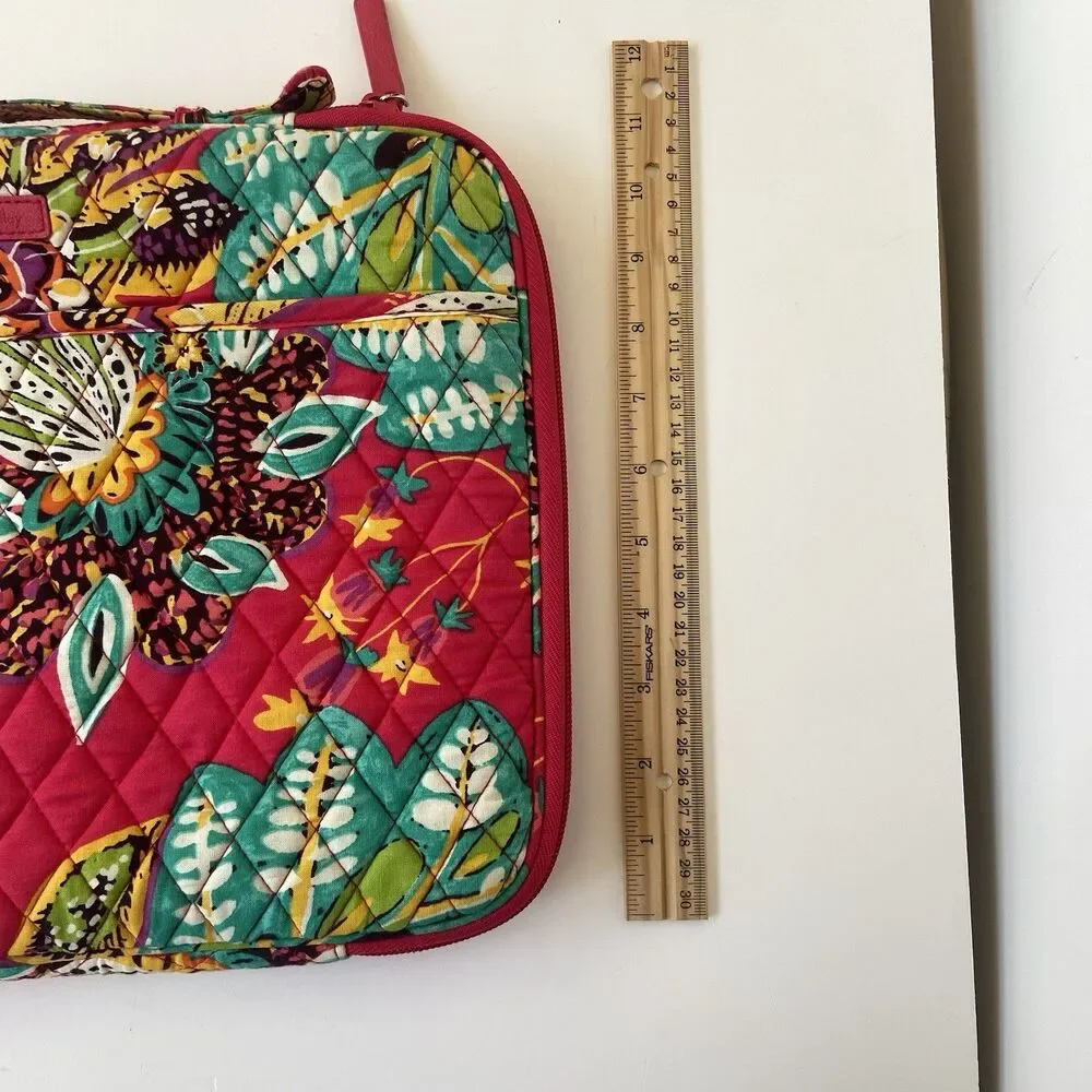 Vera Bradley Commuter Tablet Tamer Organizer Bag RUMBA Pink Travel iPad Floral